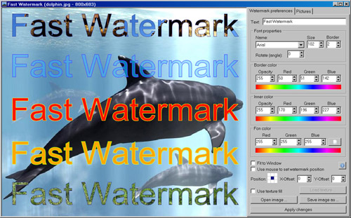 Fast Watermark, защита изображений при помощи водяного знака