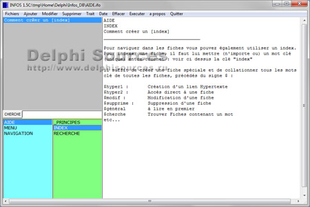 Исходник программы, показывающей пример создания текстовой базы данных, хранящей данные в единственном текстовом файле