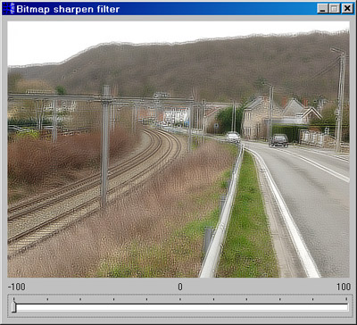 Исходник программы, показывающей пример изменения четкости Bitmap изображения при помощи параметра интенсивности