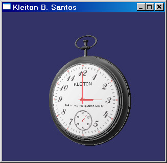 Исходник программы, показывающей пример создания красивых часов используя OpenGL