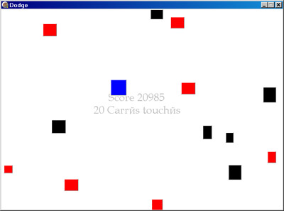 Исходник программы, показывающей пример создания аналога Flash игры Squares