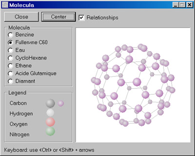 Исходник программы, показывающей пример создания реалистичных 3D изображений молекул