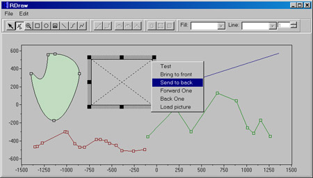 Исходник программы, показывающей пример создания библиотеки для работы с векторной графикой