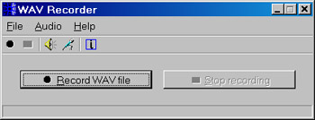 Исходник программы, предназначенной для записи звука в *.wav файл