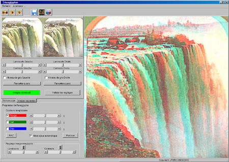Исходник программы, показывающей пример создания анаглифа изображений для придания им 3D эффекта