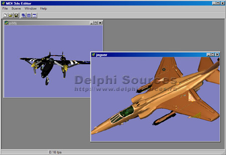 Исходник программы, показывающей пример чтения 3ds файлов, работа с объектами, материалами, текстурами, освещением используя OpenGL
