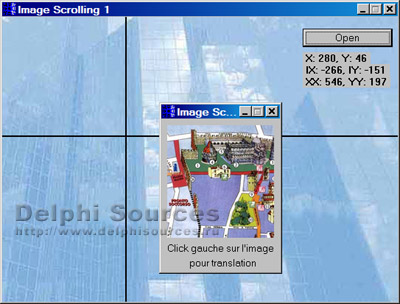 Исходник программы, показывающей пример скроллинга (прокрутки) изображений в случае если они не умещаются целиком на форме