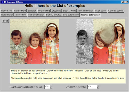 Delphi - Программа содержит 15 примеров различных графических эффектов