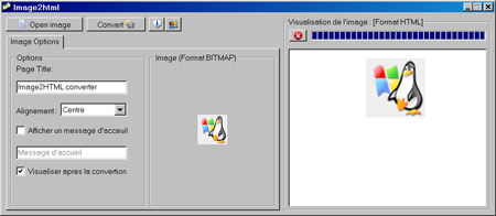 Исходник программы, предназначенной для перевода изображения BITMAP в формат HTML