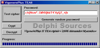 Исходник программы, показывающей пример реализации блочного шифра VigerePlus TEAII