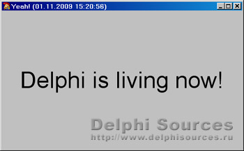 Исходник программы, показывающей пример создания резидентной программы, проверяющей состояние среды Delphi