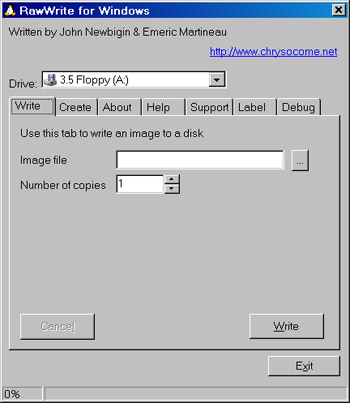 Исходник программы, предназначенной для создания копий образов с дискет или с дисков