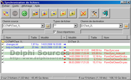 Исходник программы, предназначенной для синхронизации файлов между двумя каталогами