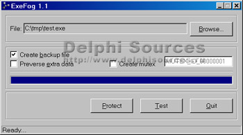 Исходник программы, показывающей пример создания программы для сжатия исполняемых EXE файлов