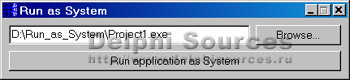 Исходник программы, показывающей пример запуска процессов под аккаунтом LOCAL SYSTEM