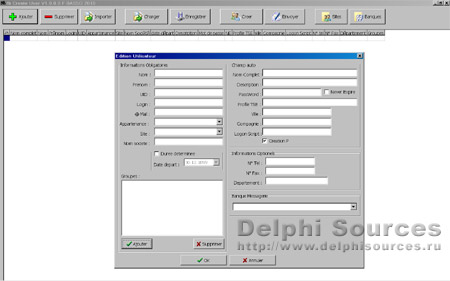 Исходник программы, показывающей пример создания учетных записей пользователей в Active Directory (AD) и почтовых ящиков Microsoft Exchange Server